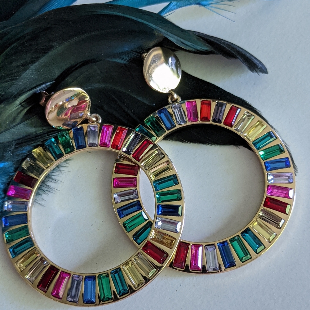 Multi-collars christals  earrings